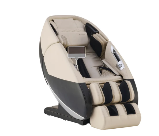 Cream and black Human Touch Novo 3.0 massage chair